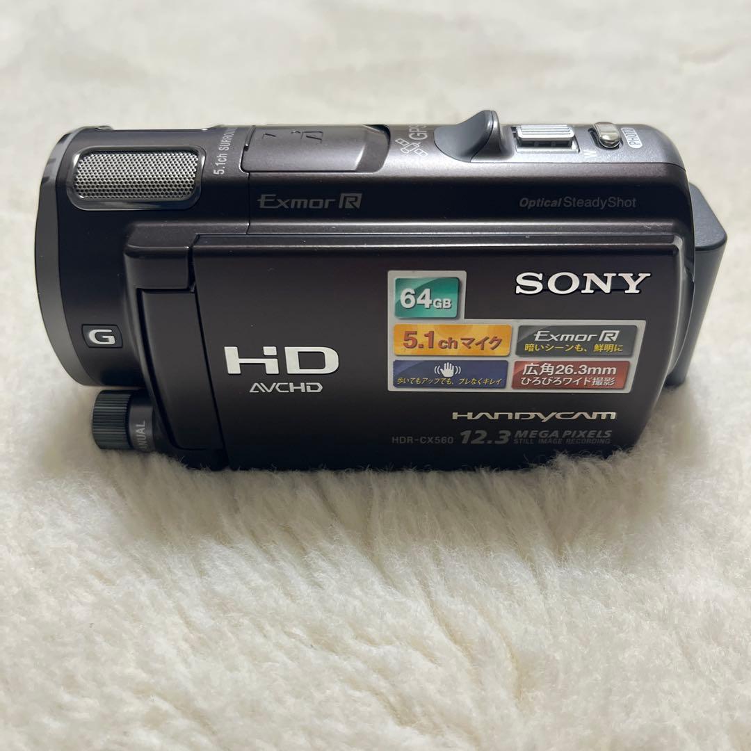 SONY HDR-CX560vビデオカメラ 本体　長時間バッテリー付き