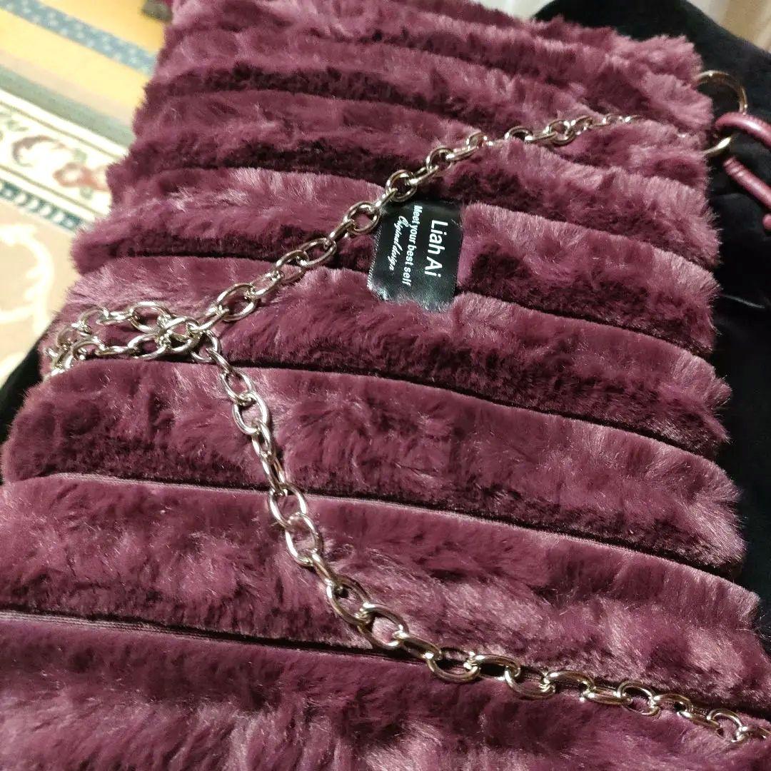 ケープ。ワインカラー バッグとセットです。