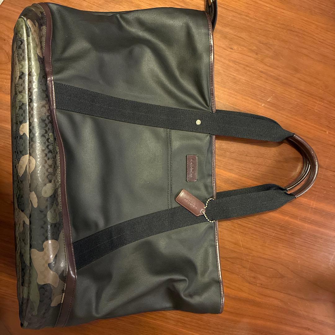 COACH コーチメンズトートバッグ ブラック　カモフラ