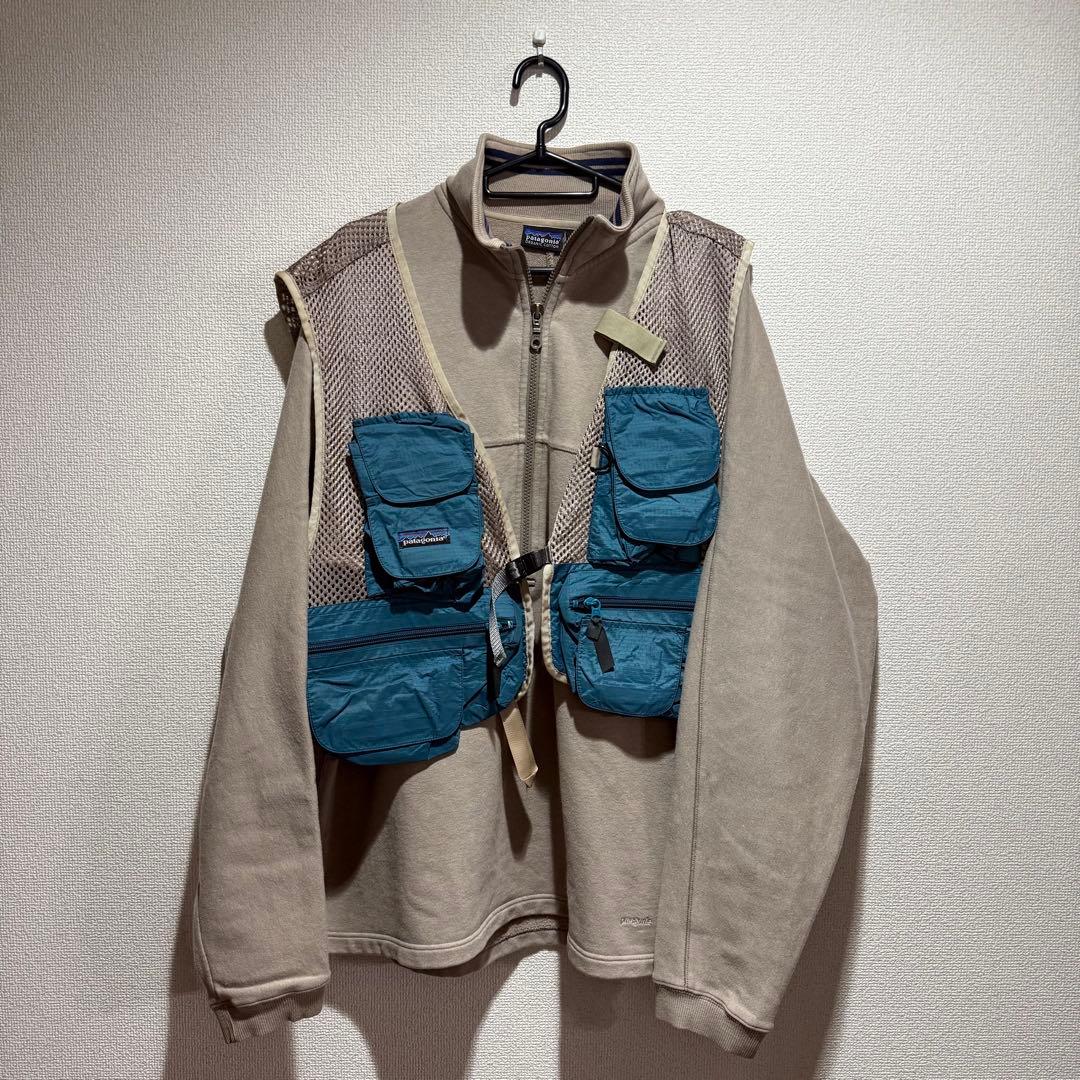 90's patagonia フィッシングベスト XLサイズ