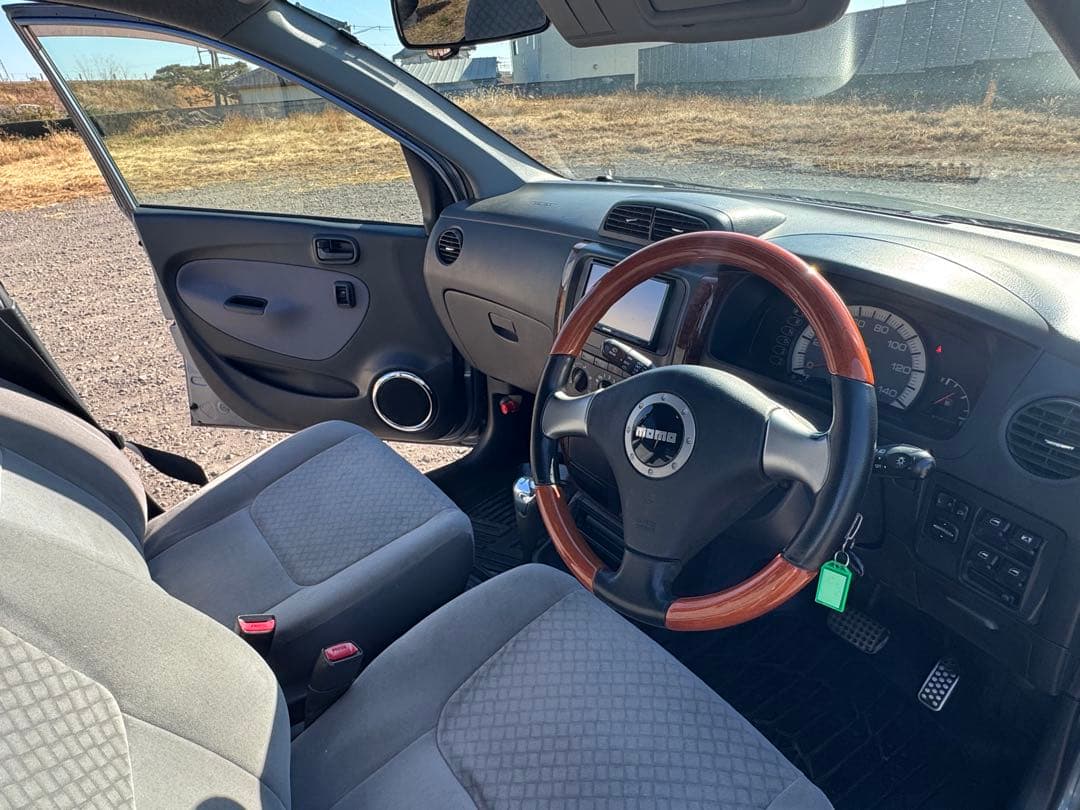 ダイハツ　ミラアブイー❗️柿本マフラー　社外ナビ　ワンセグTV