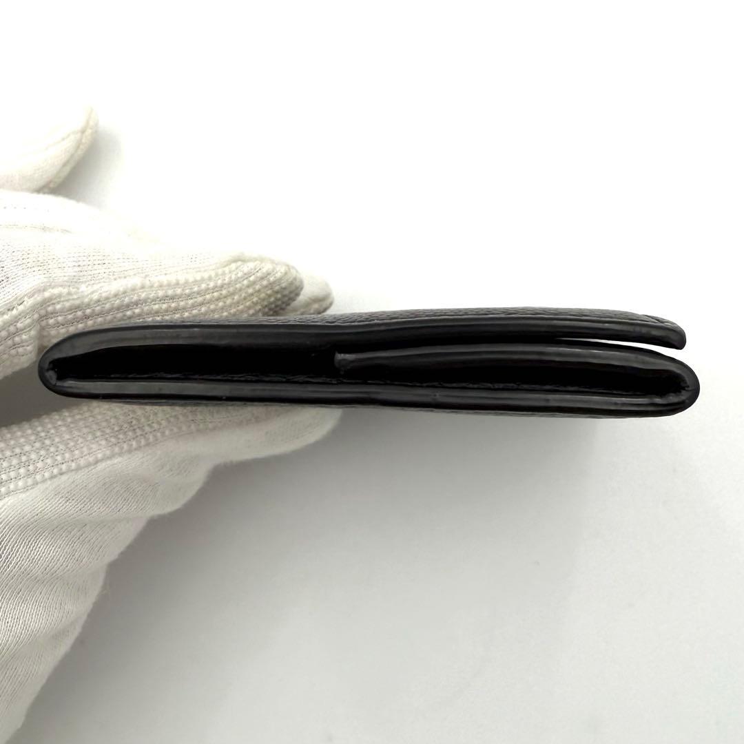 サンローラン ケース キャビアスキン ブラック レザー