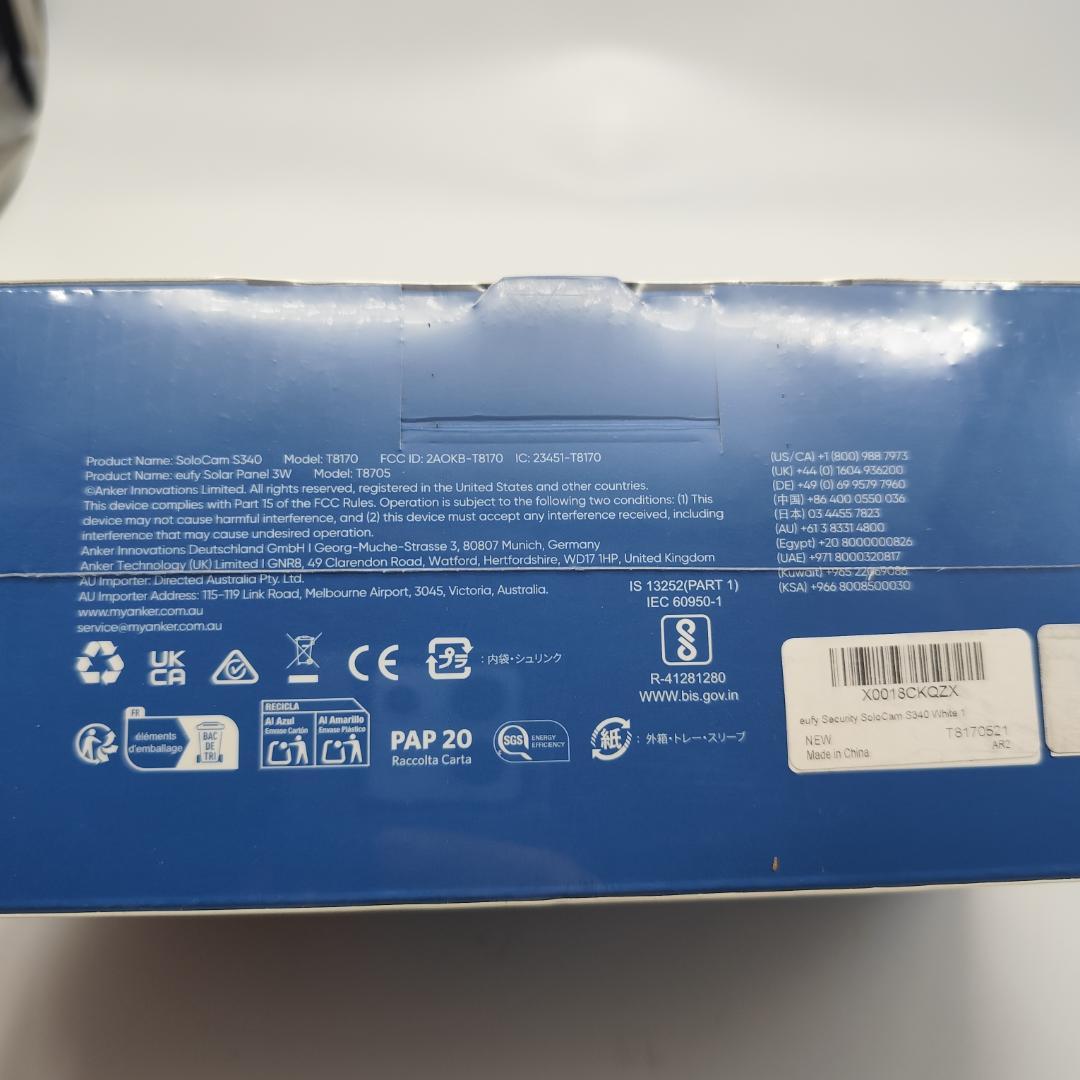 Anker Eufy SoloCam S340 屋外防犯カメラ 3K画質