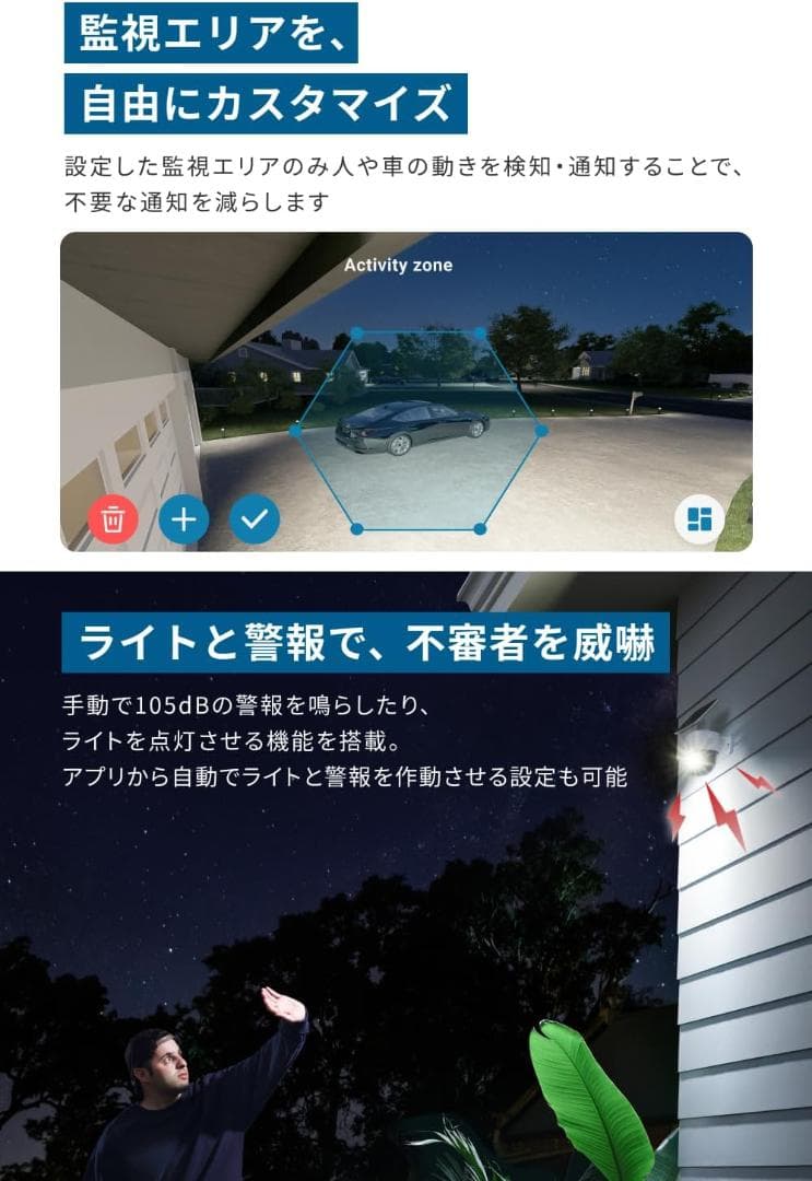 Anker Eufy SoloCam S340 屋外防犯カメラ 3K画質