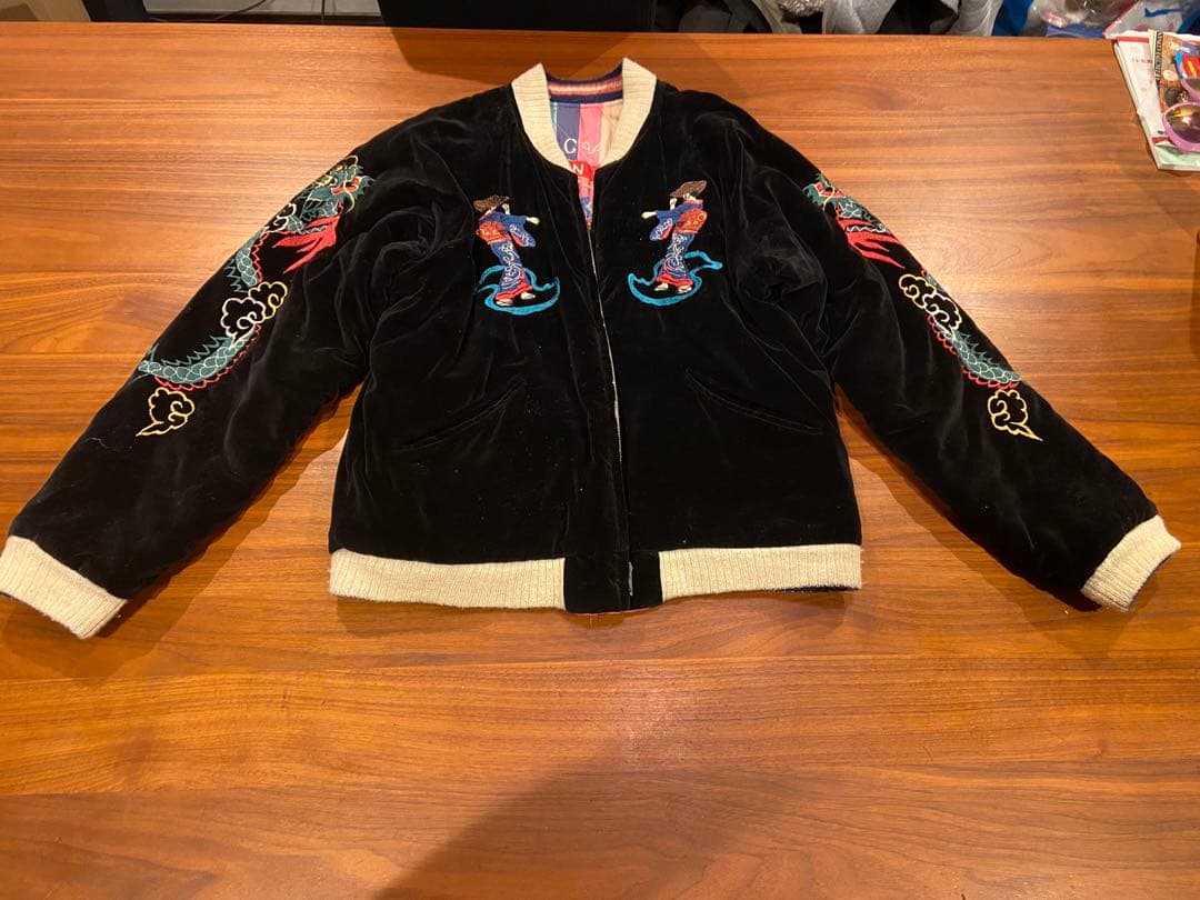 テーラー東洋「別珍×サテンキルト」リバーシブルスペシャルスカジャン　港商