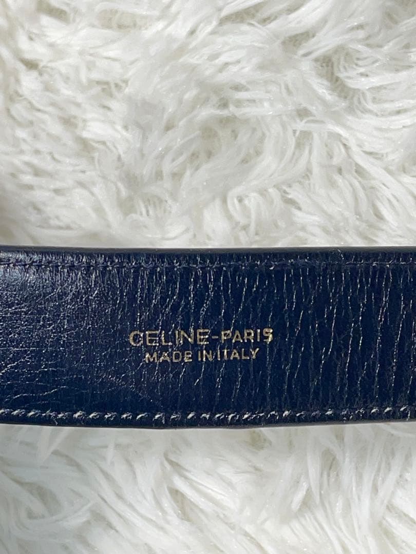 CELINE セリーヌ マカダム柄 本革　レザーベルト トリオンフ　イタリア製
