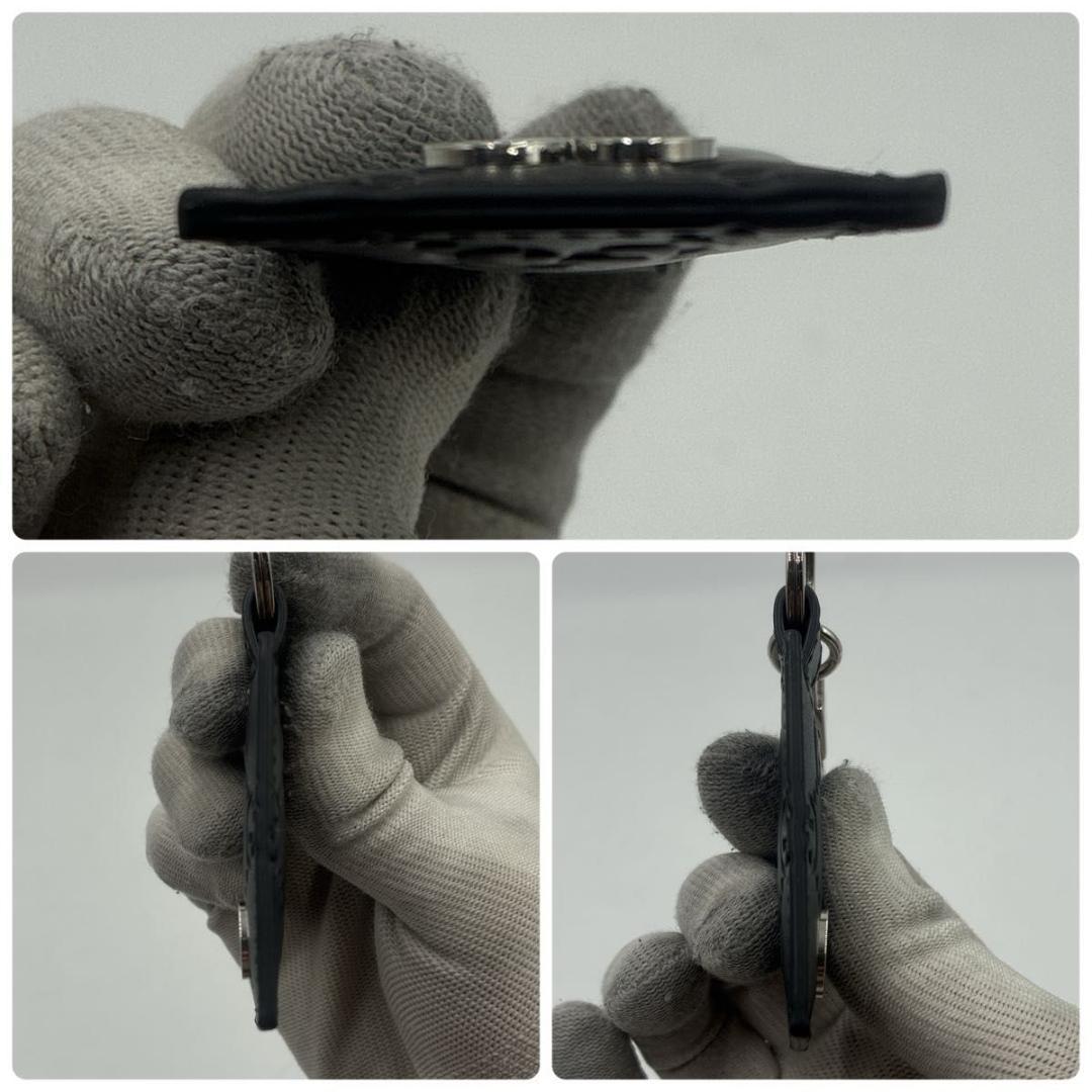 ⭐︎もも⭐︎　グッチ ドリアン GG レザー キーリング ブラック