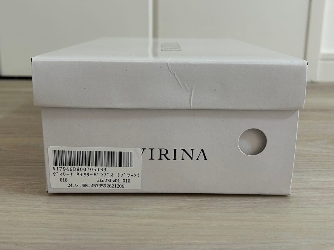 moka様●VIRINA●ヴィリーナ ネセサリーパンプス 黒 24.5 お受験