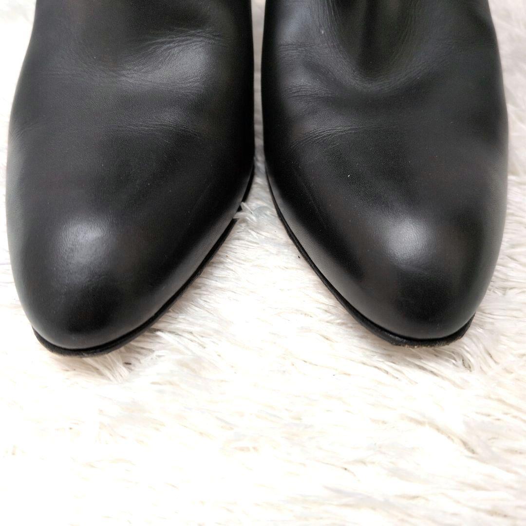 【美品】ペリーコ　メトロ　ロングブーツ　ポインテッドトゥ　チャンキーヒール　黒