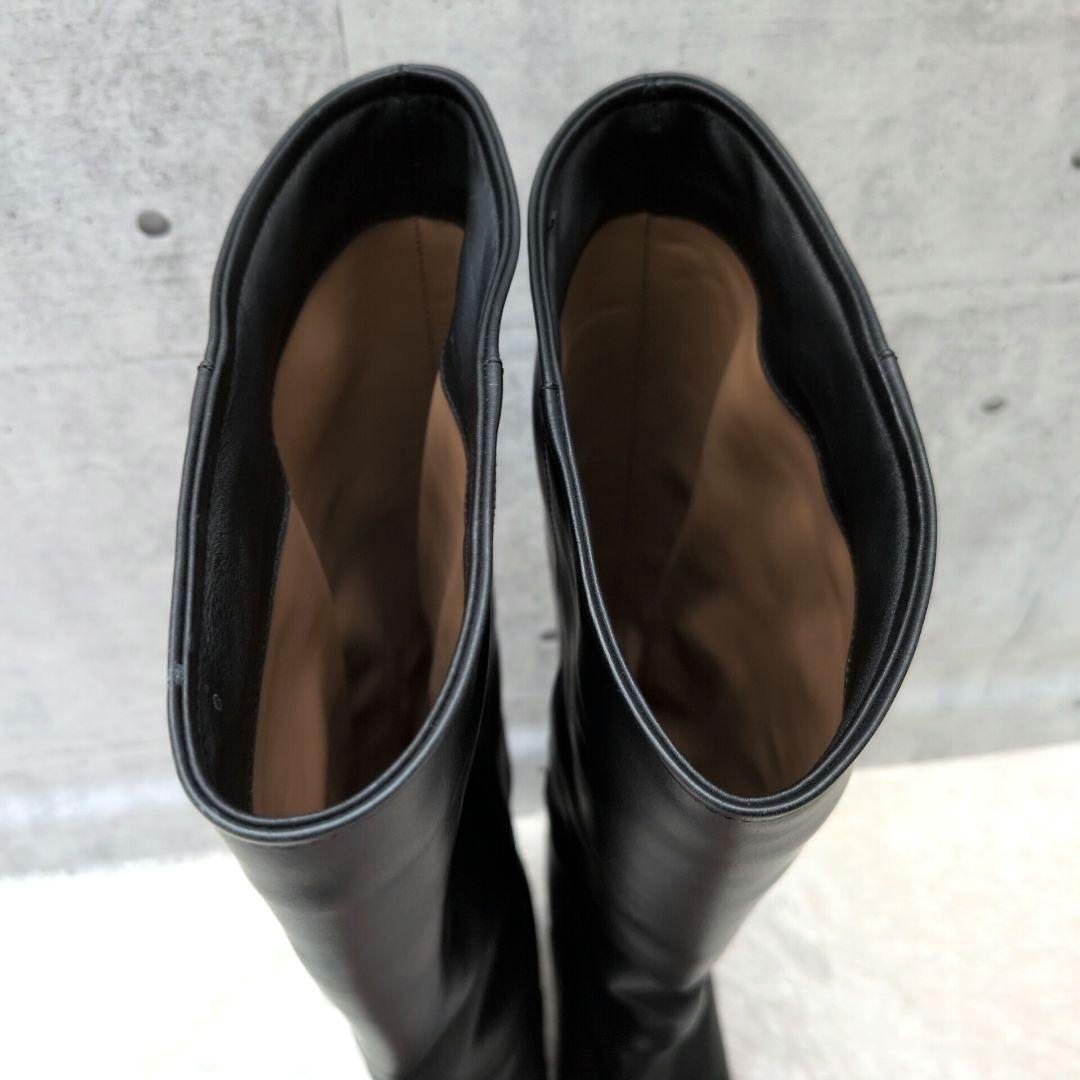 【美品】ペリーコ　メトロ　ロングブーツ　ポインテッドトゥ　チャンキーヒール　黒