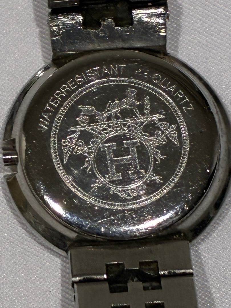 宝*斎様 【最終値下げ】HERMES クォーツ腕時計 シルバー/ゴールド