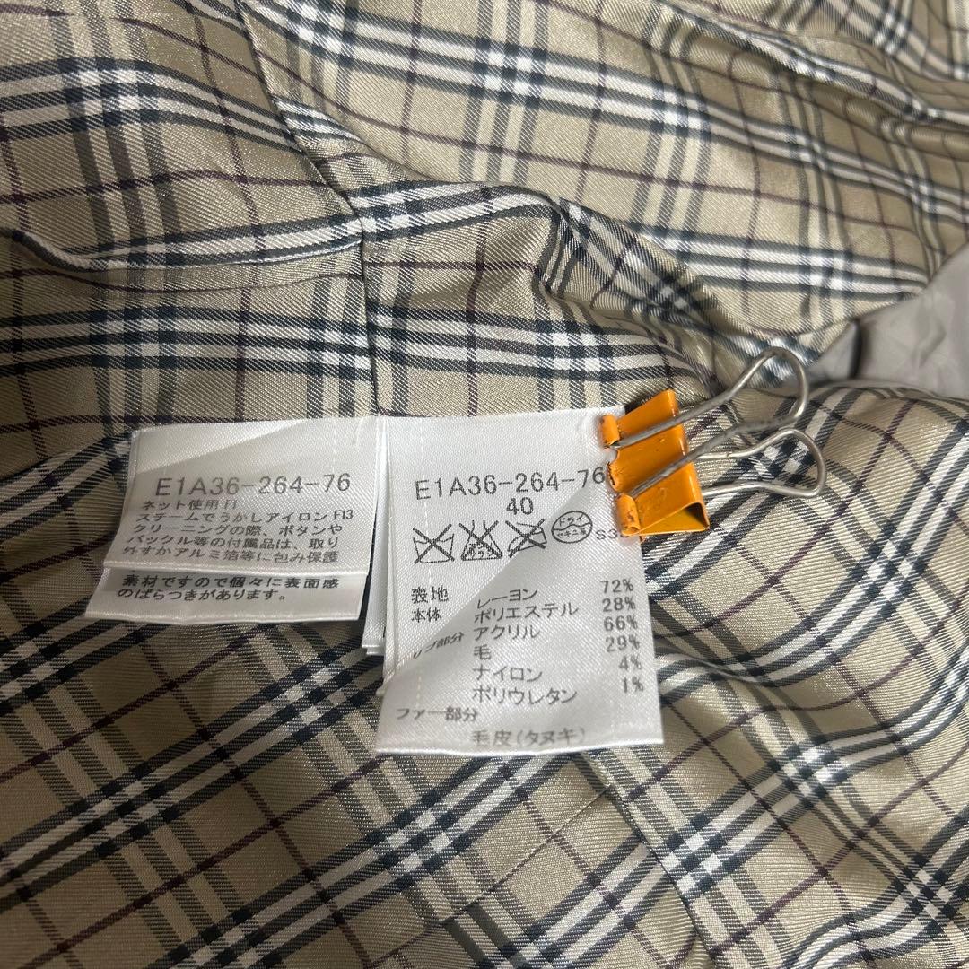 美品　BURBERRY BLUE LABEL ダッフルコート 40サイズ　S相当