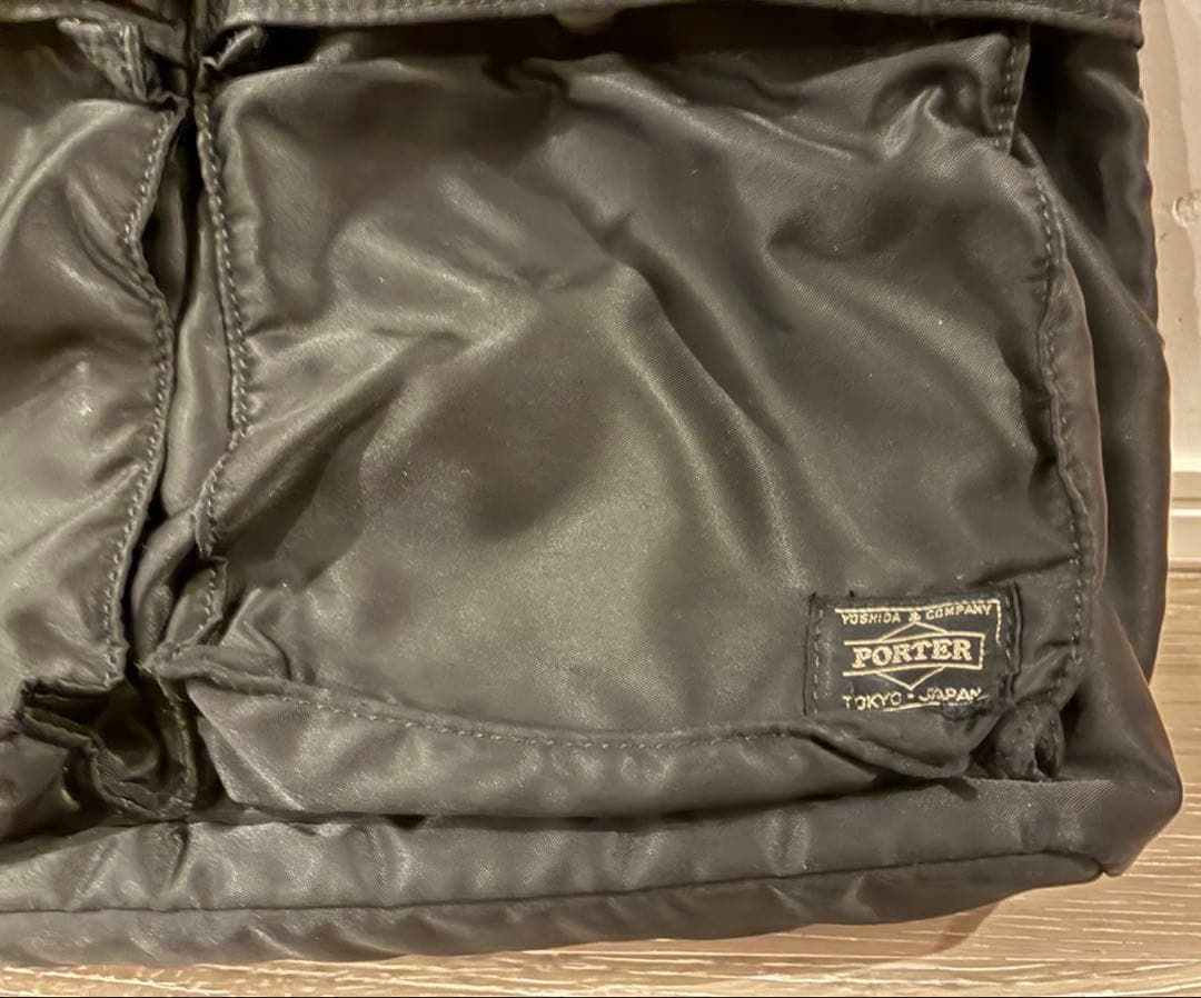 A4可　ポーター　トートバッグ　横長　タンカー　黒　人気　ユニセックス