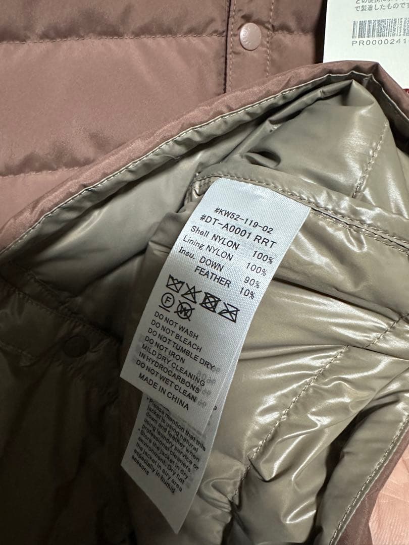 ジャケット・アウター DANTON CREWNECK INNER DOWN JACKET