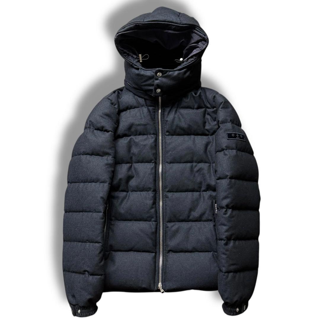 美品 TATRAS ダウン アウター ERCOLE カシミヤ ウール 肉厚 02