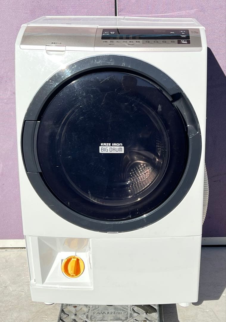 日立ドラム式洗濯機 Big Drum 本体BD-SV110 2019年