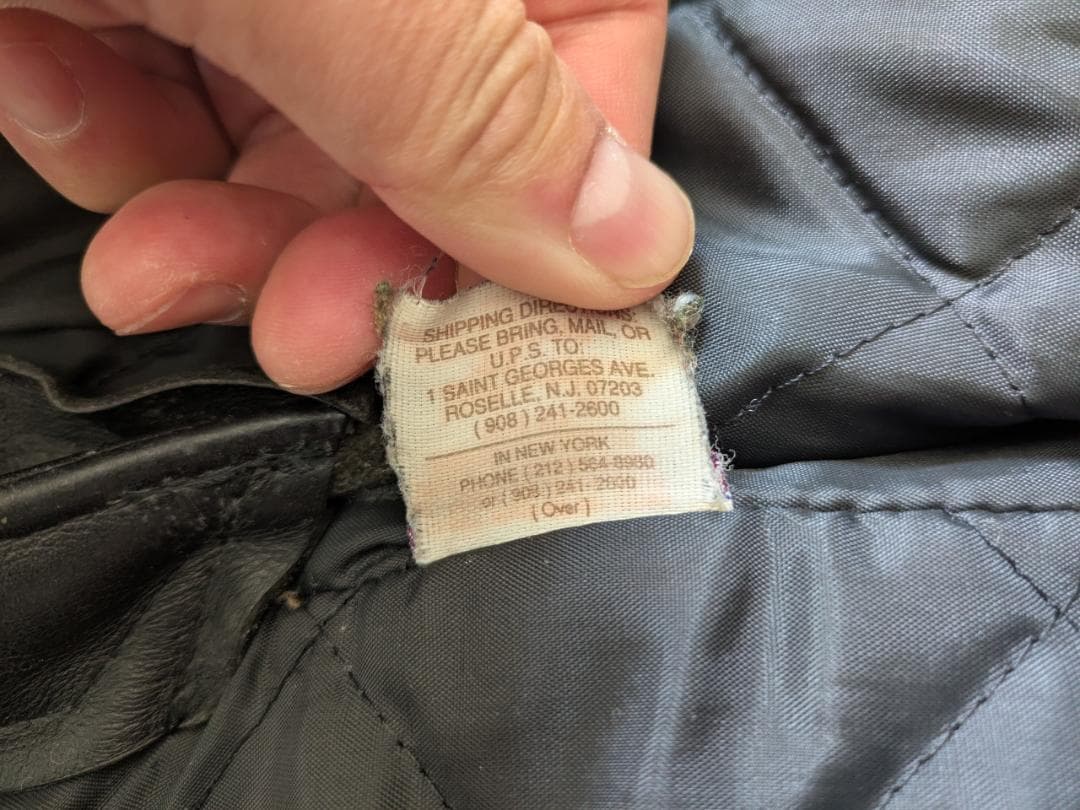 Schott ブラックレザー ジャケット 38