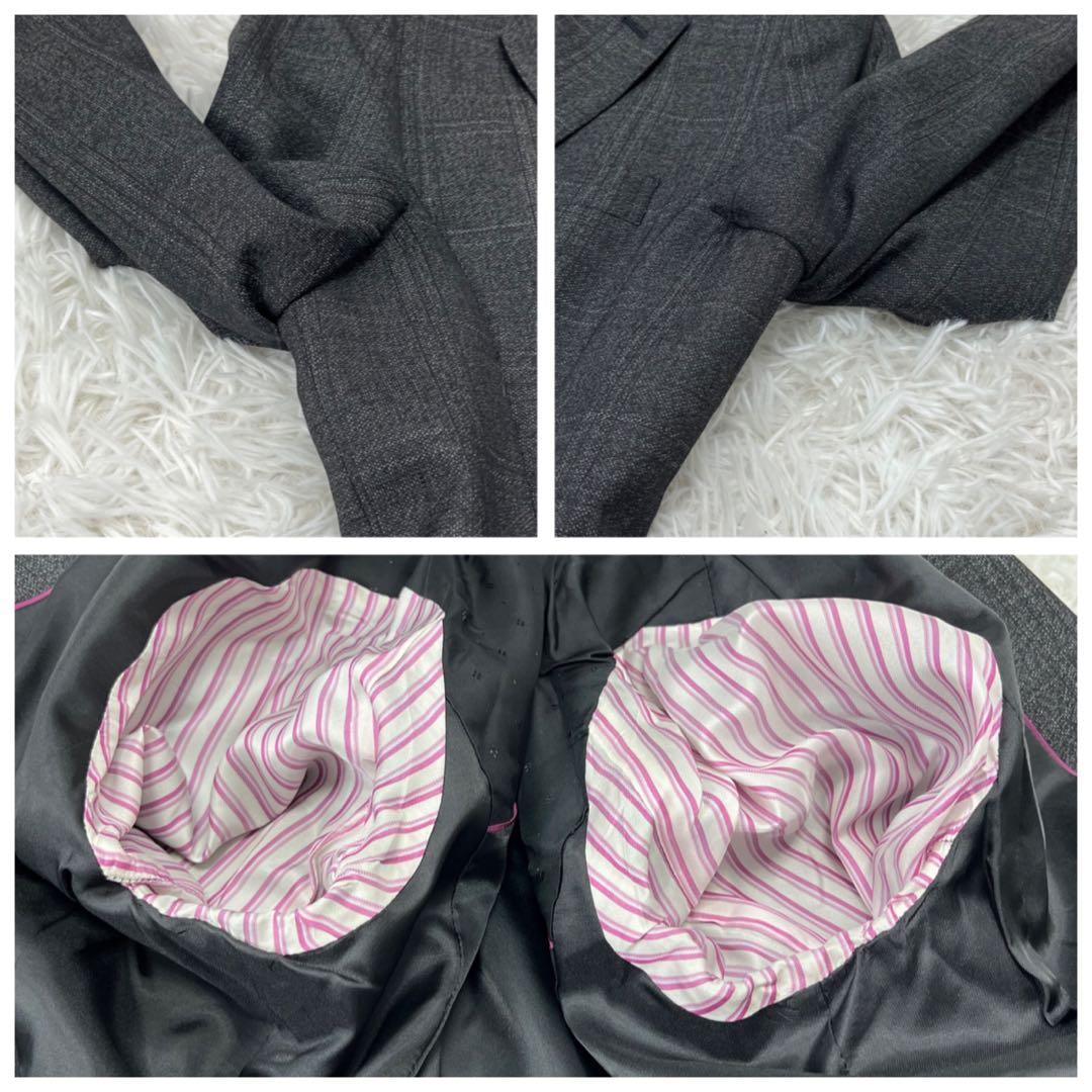 美品✨15号 HILTON セットアップ スーツ LiberO ストレッチ