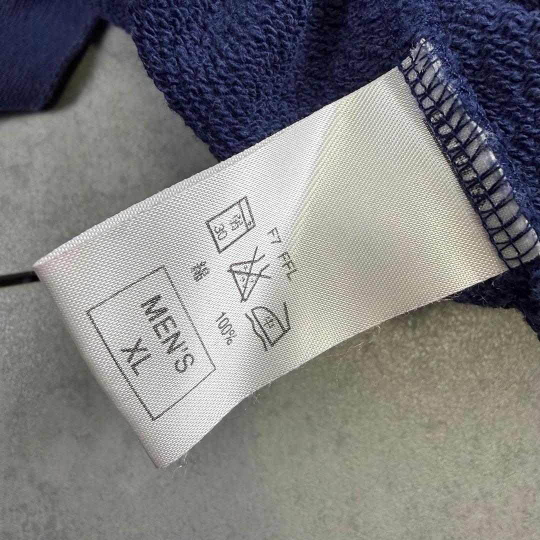 希少 90s NIKE ジップ パーカー スウェット ナイキ ネイビー