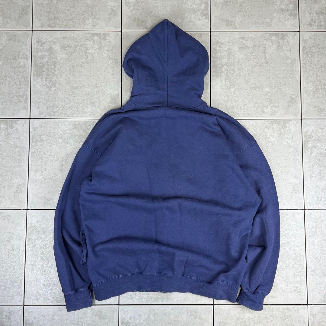希少 90s NIKE ジップ パーカー スウェット ナイキ ネイビー