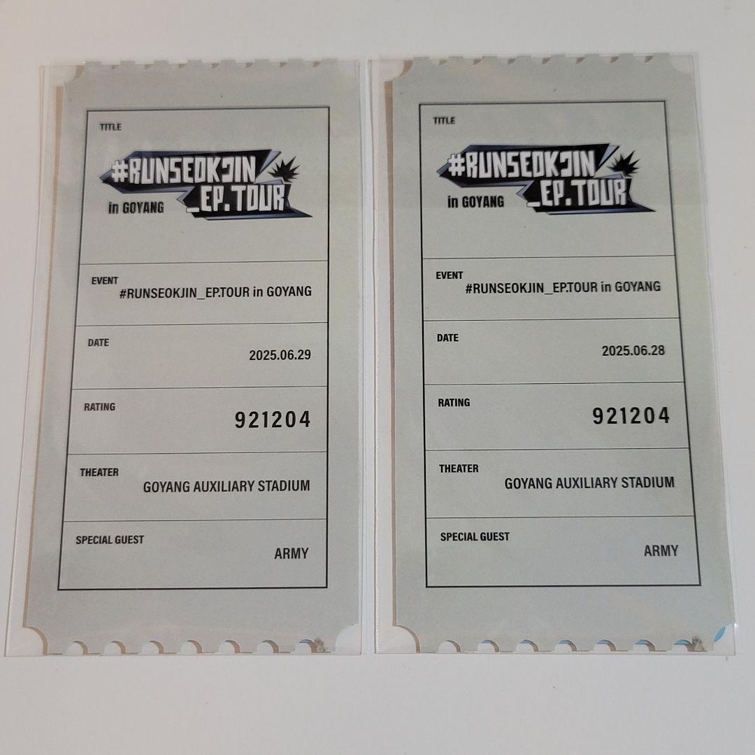 #RUNSEOKJIN EP TOUR GOYANG 限定 入場特典トレカ