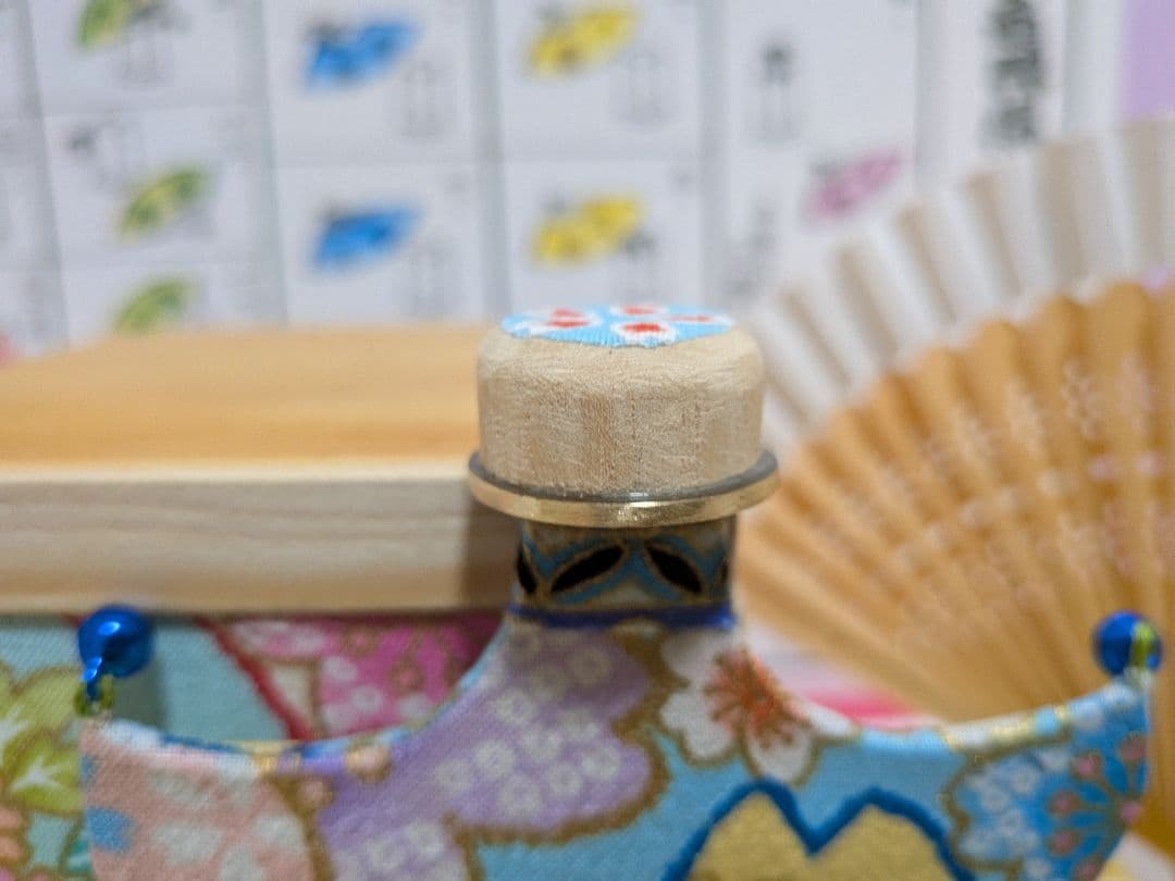 「ミニ！」小さくても 高級:無垢ヒバ柾目（枕）投扇興セット。