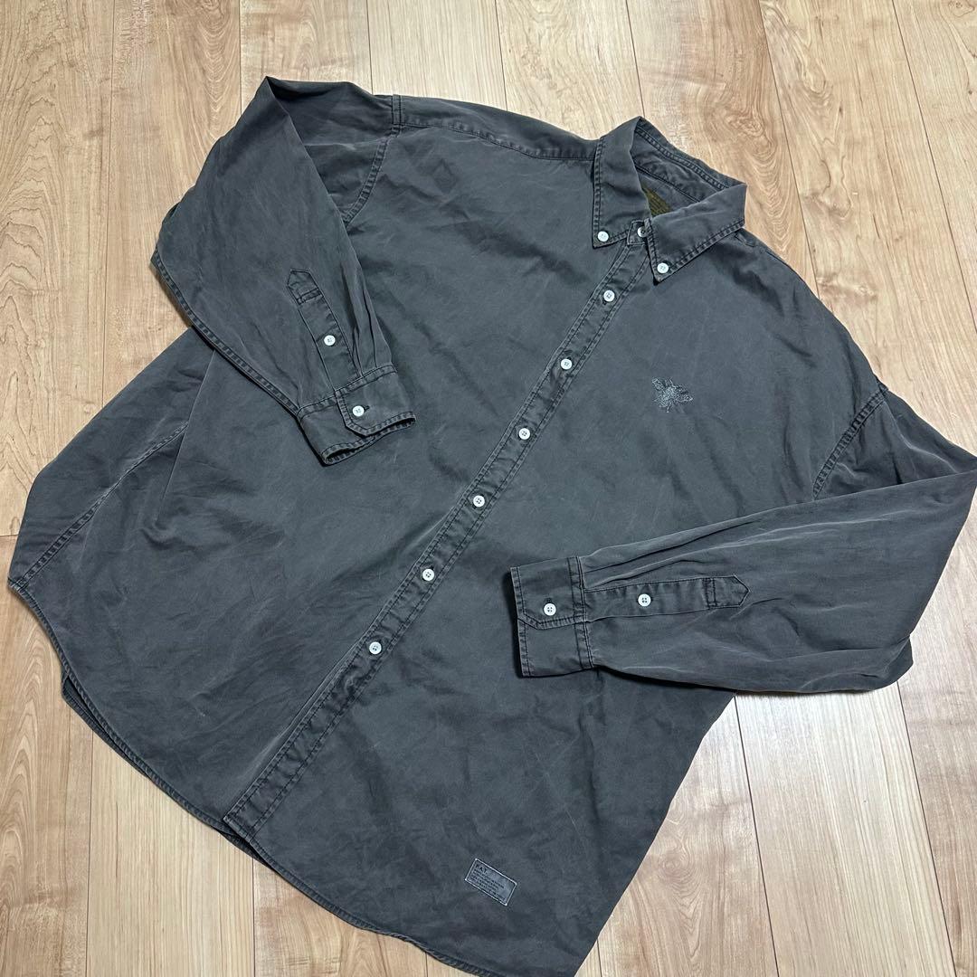 美品FAT BIGMENT シャツ　グレー