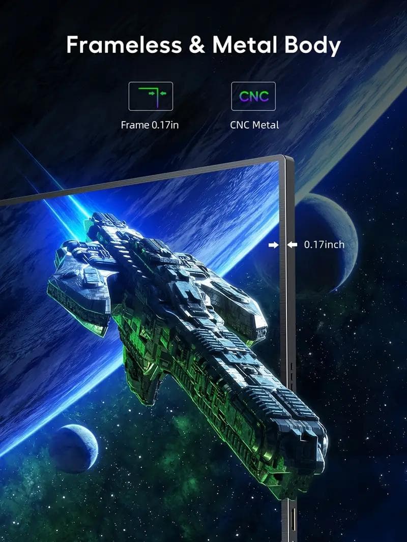 EVICIV M185E03 18.5\" ポータブルモニター 120Hz IPS