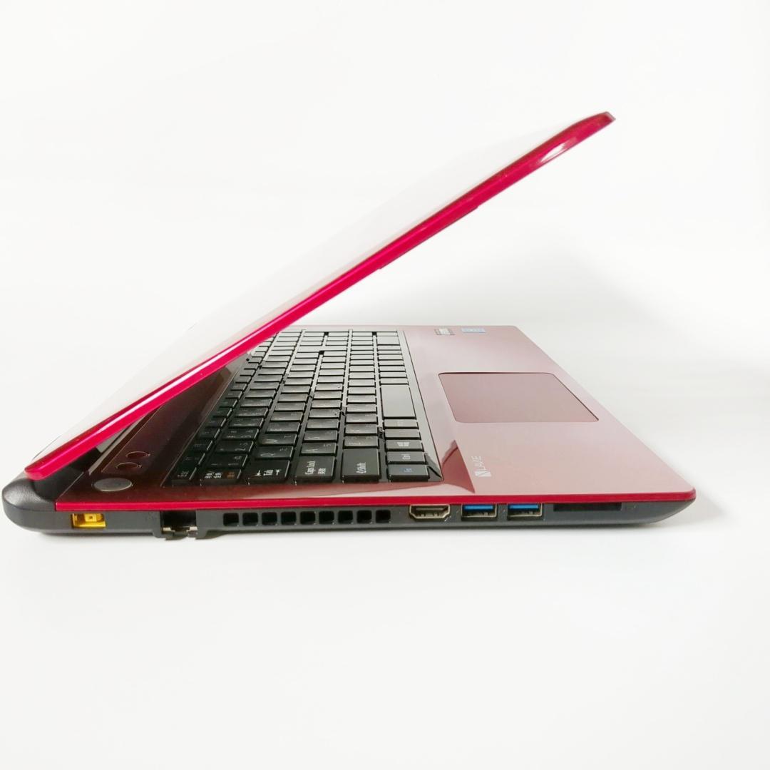 美品❣️新品SSD爆速⭐メモリ8GBで快適♪カメラ付⭐すぐ使える赤ノートパソコン