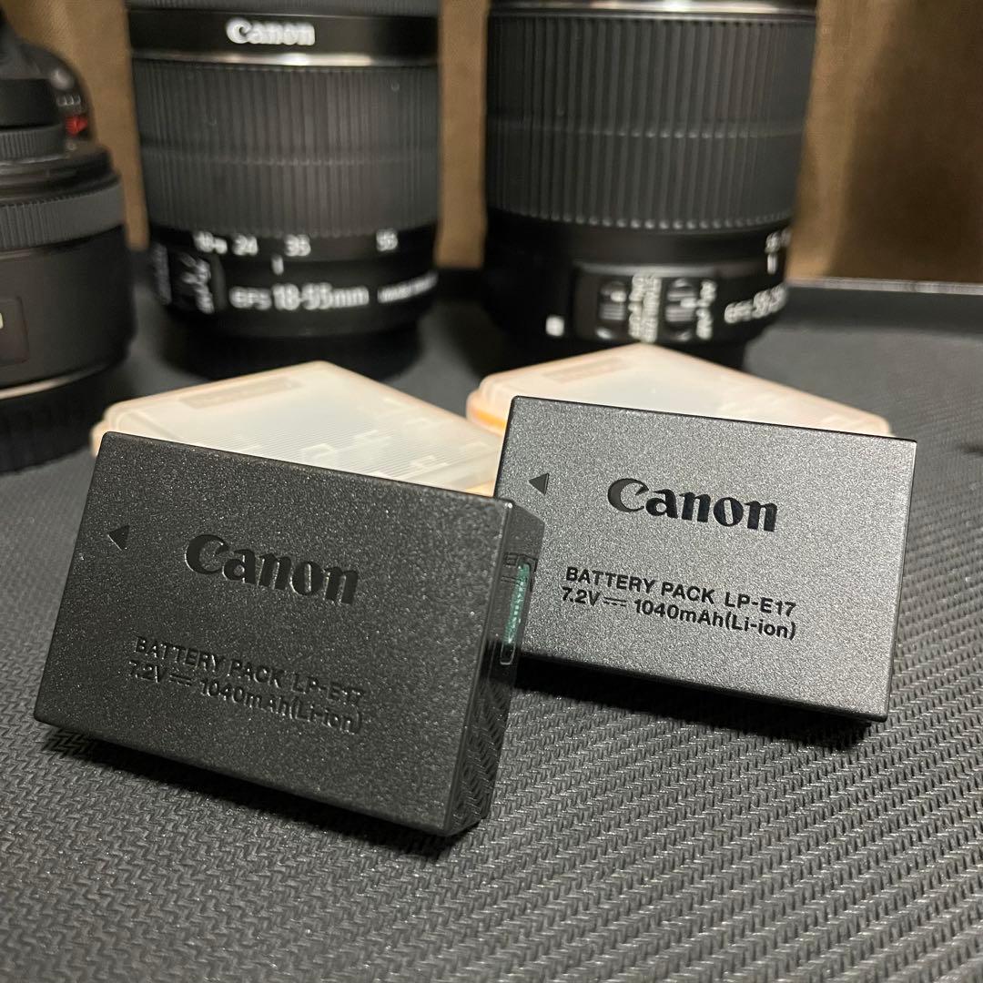 キャノンEOS Kiss X9 レンズ×3セット【中古品】