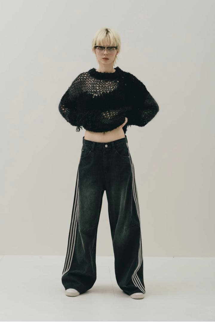 【新品未使用】THETOE Emirates Track Denim Pants