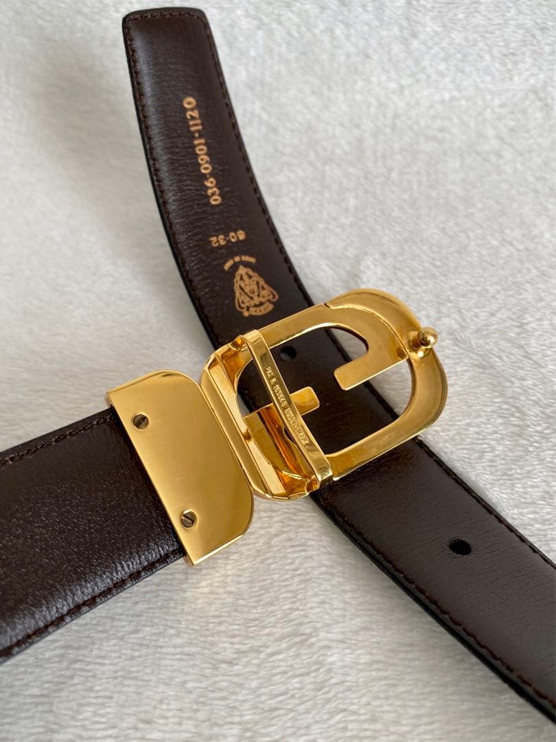 GUCCI グッチ オールドグッチ GGバックル ベルト レザー 革 ブラック