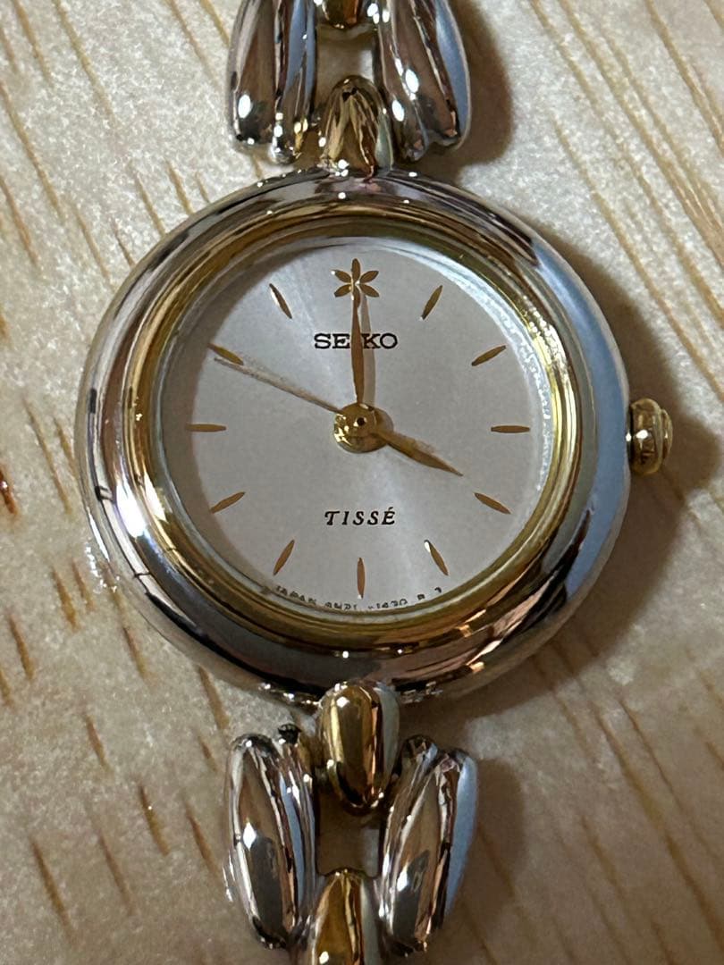 美品SEIKO TISSÉ 4N21-0740シルバー/ゴールド