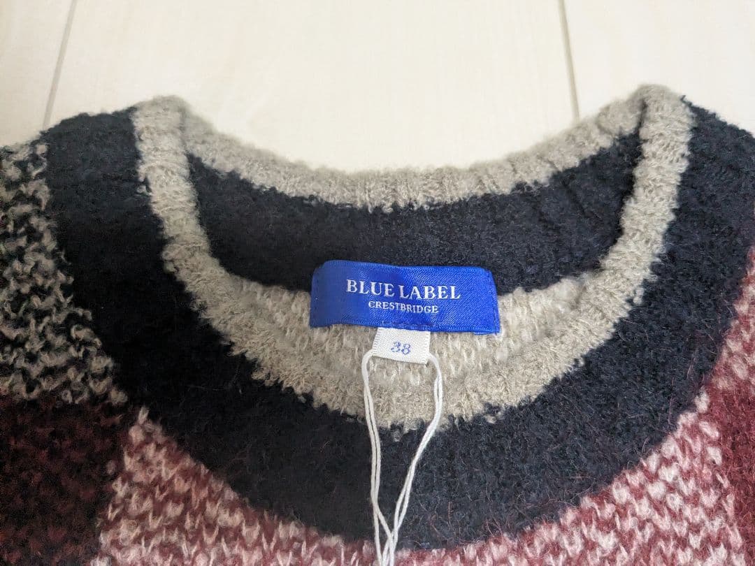 新品★ビッグスケール クレストブリッジチェック プルオーバーニット セーター