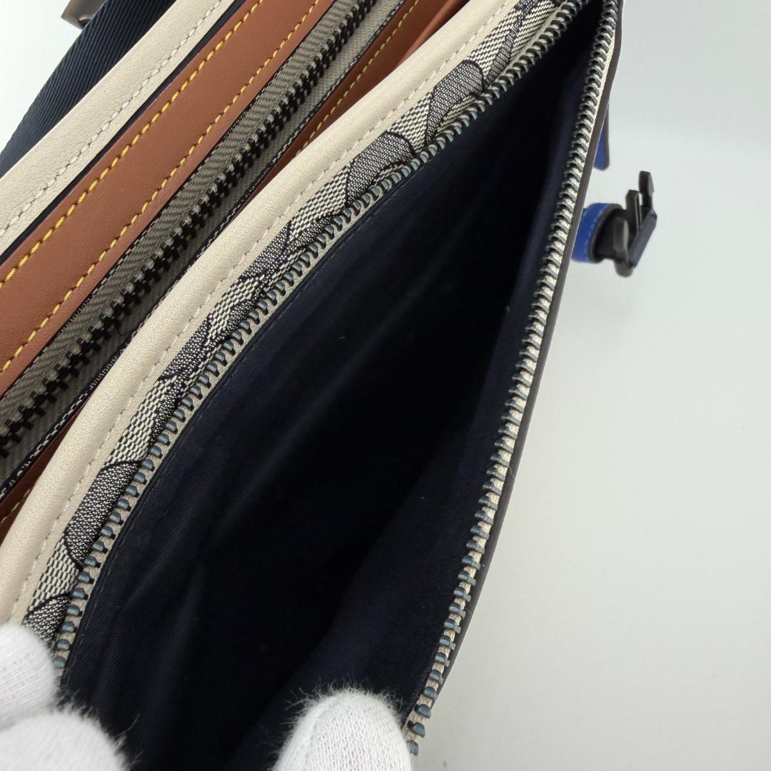 COACH コーチ ショルダーバッグ リーグ バイク バッグ シグネチャー