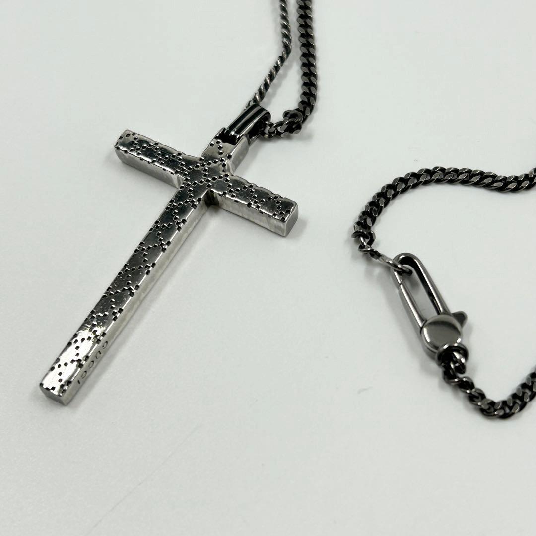 美品✨　グッチ　ネックレス　ディアマンテ　クロス　喜平　シルバー　Ag 925
