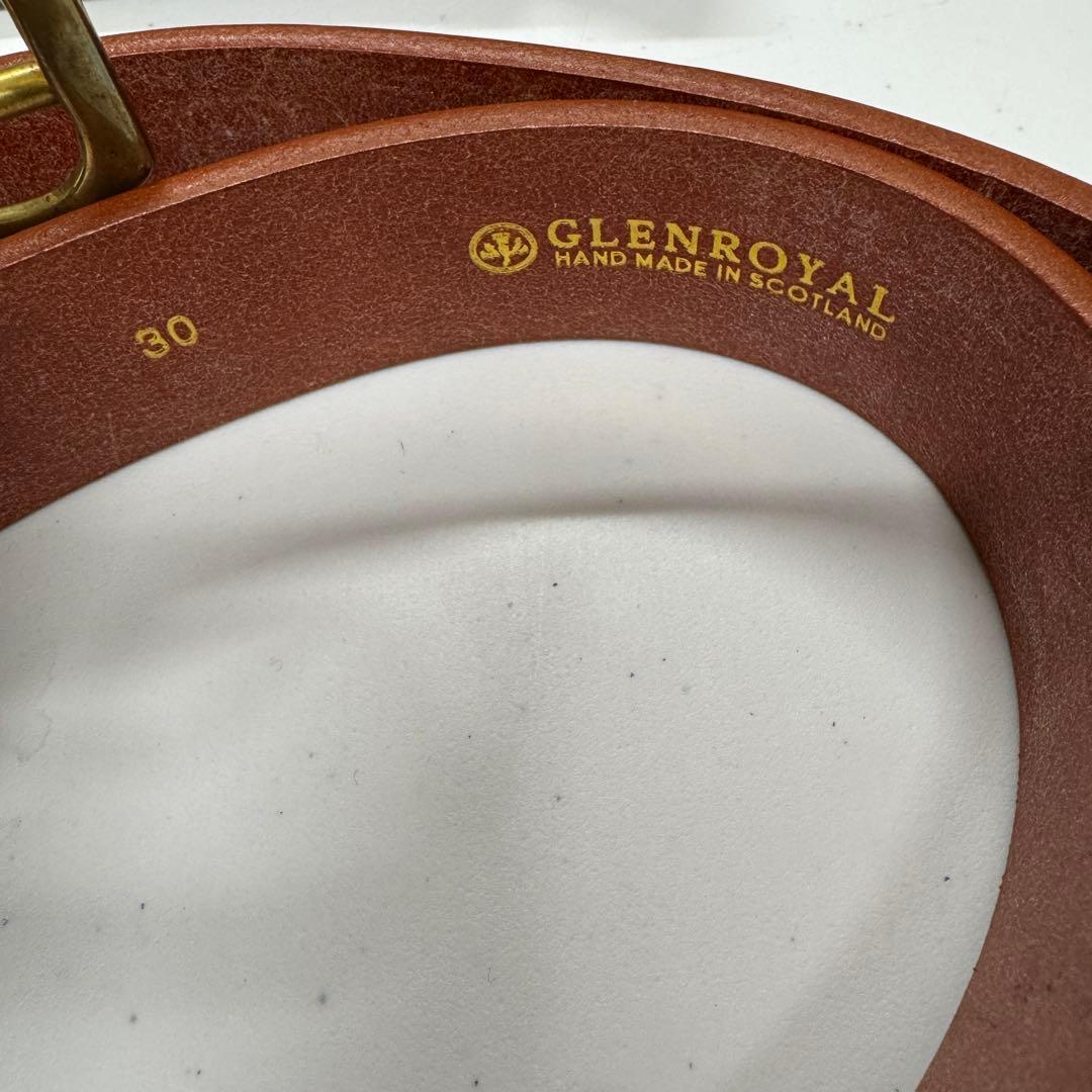 Glen ブライドルレザー ベルト Oxford Tan サイズ 30