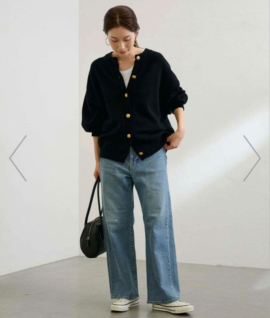 【美品】FRAMeWORK　メタルボタン2WAYカーディガン