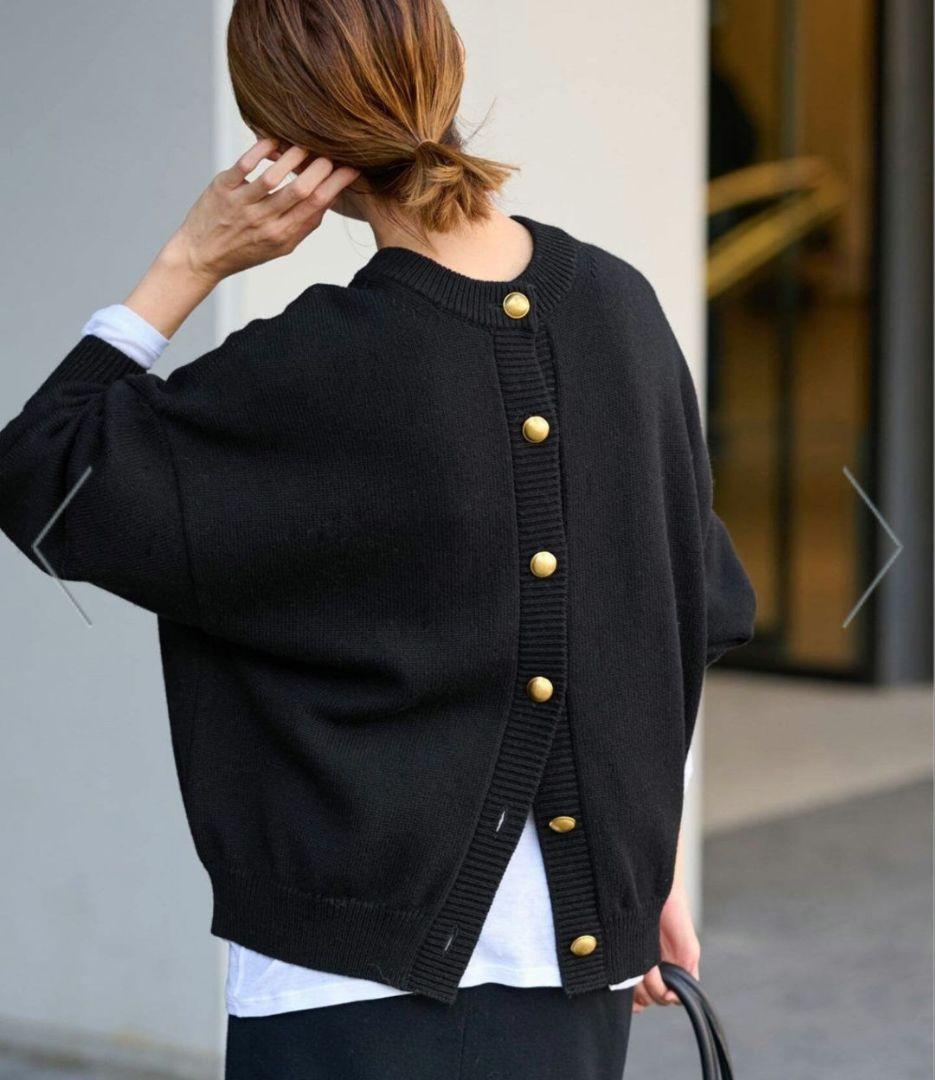 【美品】FRAMeWORK　メタルボタン2WAYカーディガン