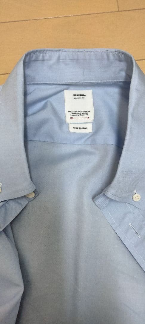 値下げ　visvim 水色 長袖シャツ サイズ1