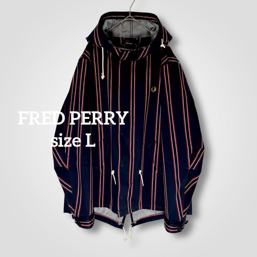 1711◆フレッドペリーレジメンタルストライプ モッズパーカーコート藤井郁弥