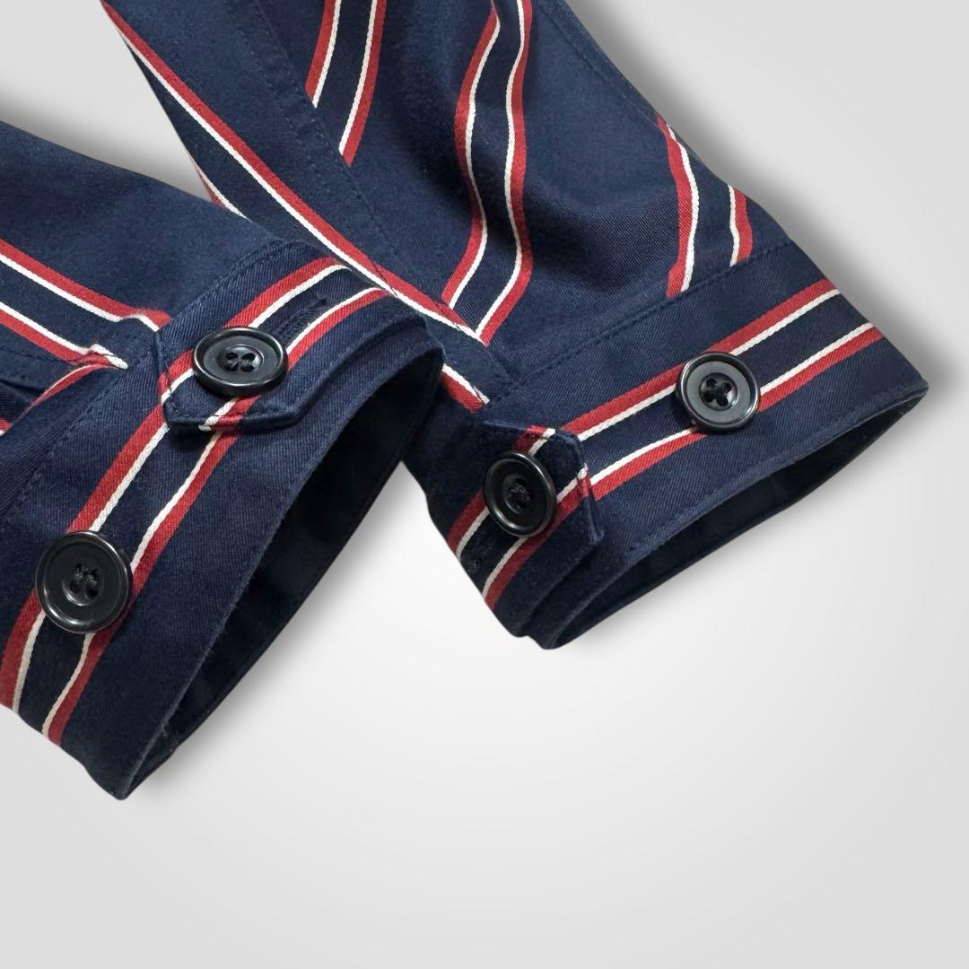 1711◆フレッドペリーレジメンタルストライプ モッズパーカーコート藤井郁弥