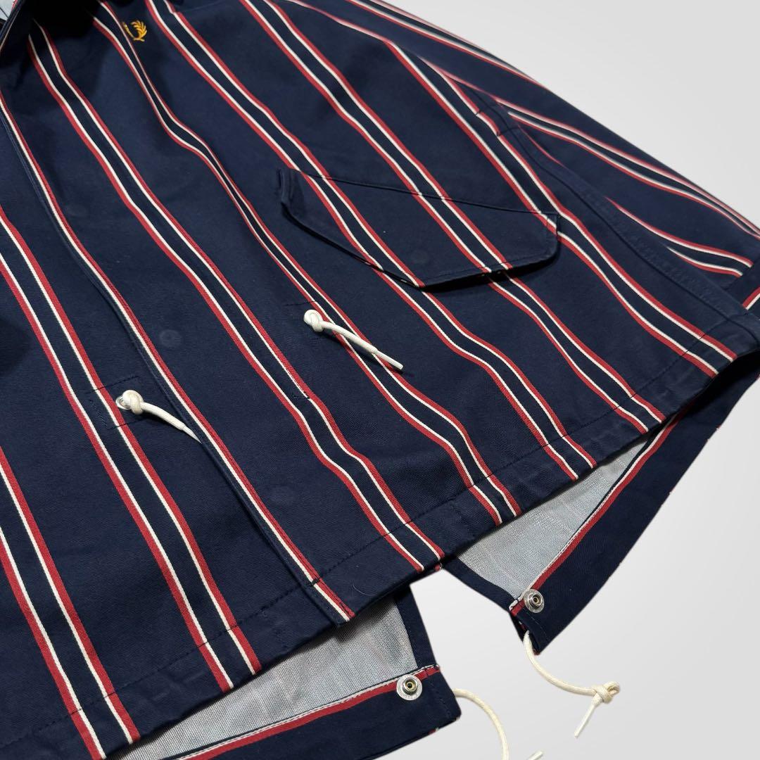 1711◆フレッドペリーレジメンタルストライプ モッズパーカーコート藤井郁弥