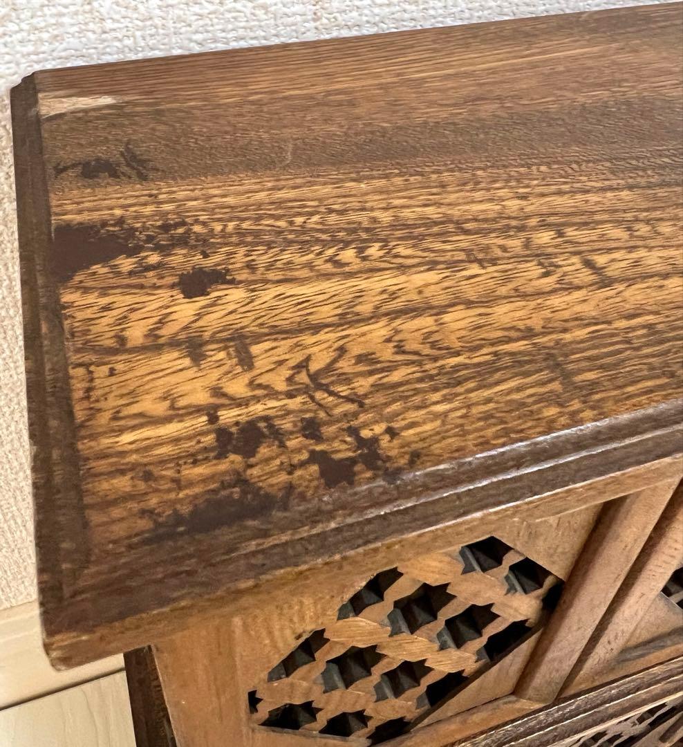 【即購入OK】木製 引き出し 透かし彫り アンティーク
