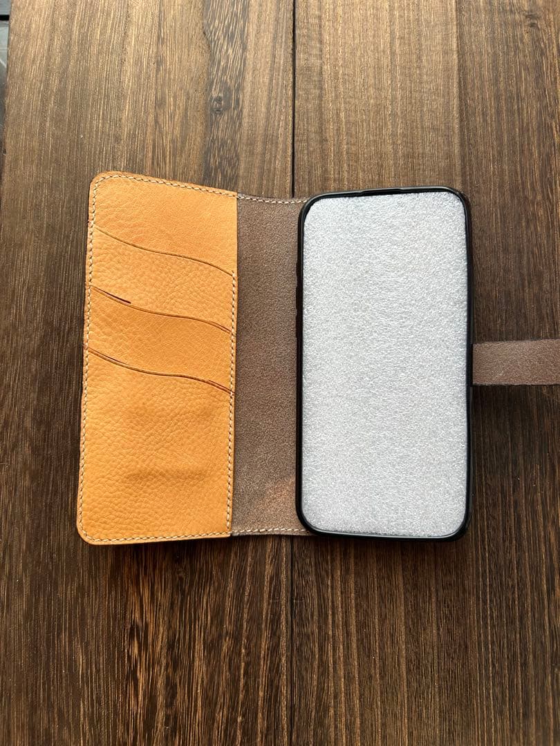 stplfromページ　ブライドルレザー　スマホケース