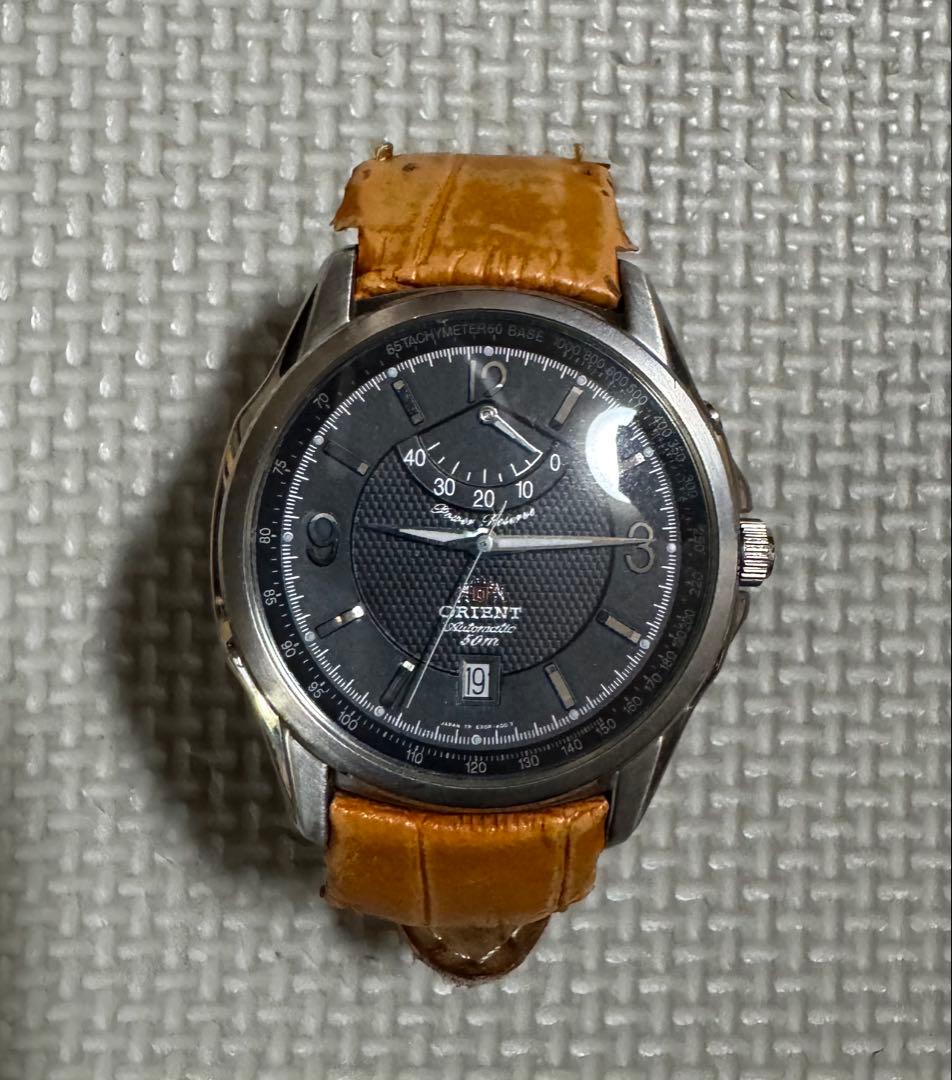ORIENT automatic 自動巻き時計 黒文字盤 ジャンク品