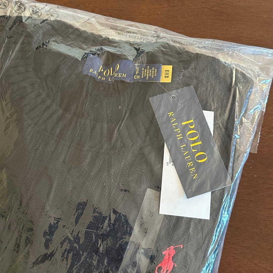 メンズ黒S 【新品タグ付】ポロ ラルフローレン コットン ケーブル セーター
