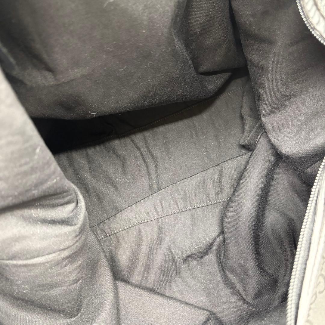 【希少】グッチ ワンショルダー ボストンバッグ 大容量 GG柄 ナイロン 黒