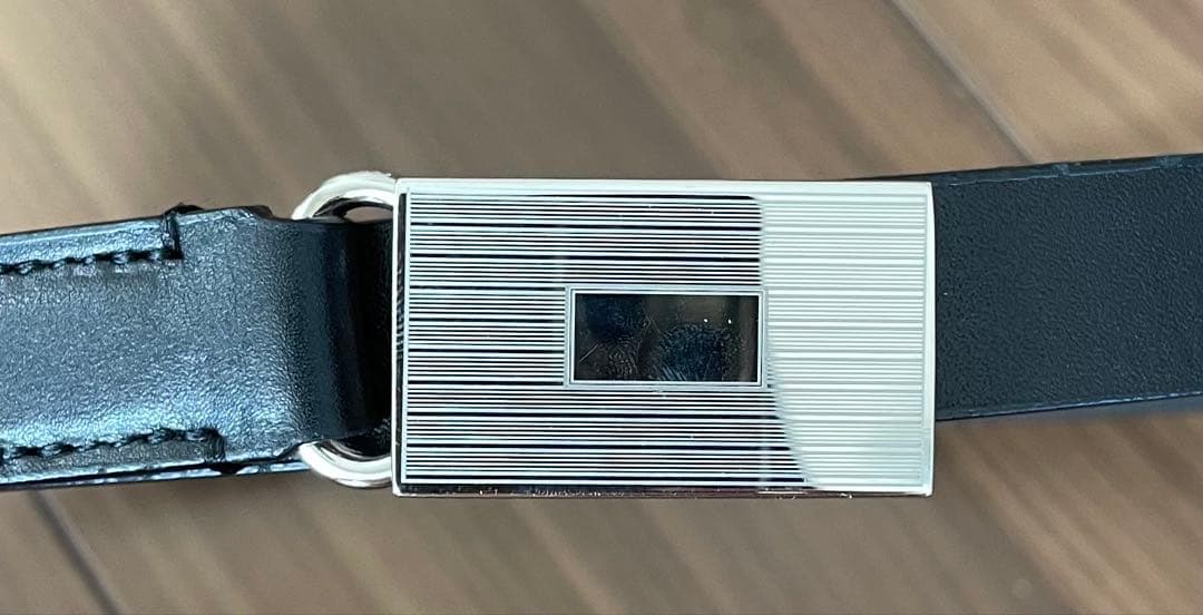 AURALEE ブラックレザーベルト