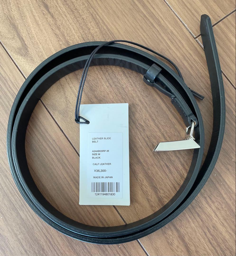 AURALEE ブラックレザーベルト